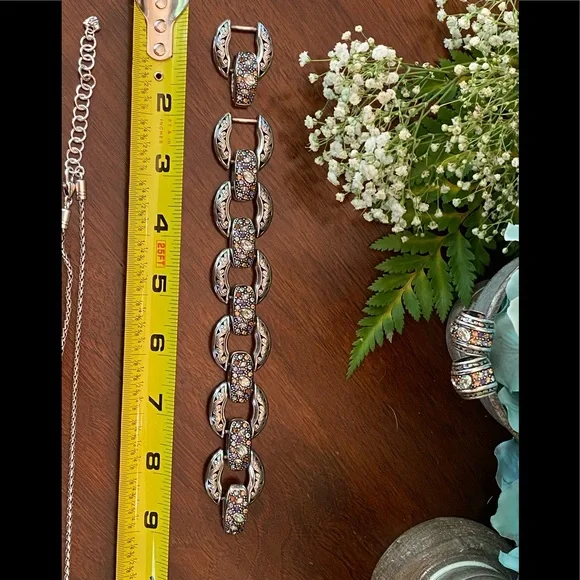⭐️SOLD⭐️Brighton CRYSTAL VOYAGE crystal Necklace Bracelet Earrings - Picture 13 of 16